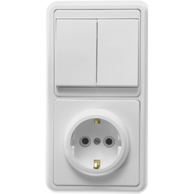 Блок комб.(2кл.выкл.+1роз.с з/к) Бэлла БКВР-032 Блок комб.(2кл.выкл.+1роз.с з/к) Бэлла БКВР-032