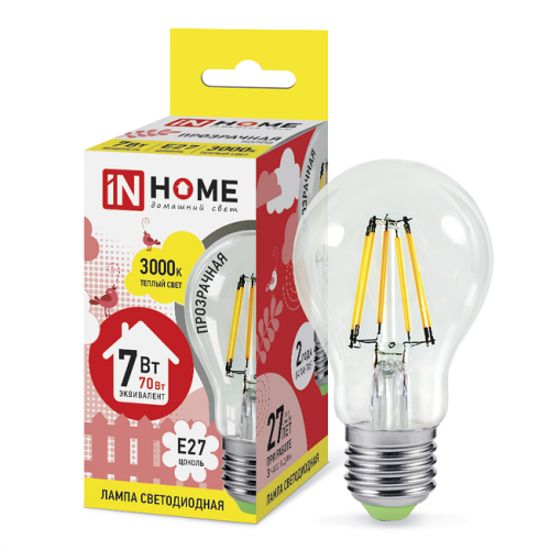   In Home Deco A60  7W 27 3000