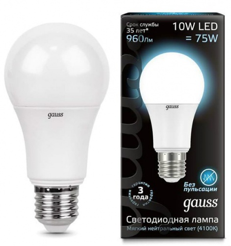   Gauss LD102502210 10W E27 4100K