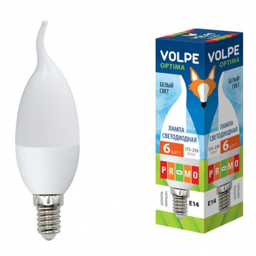   Volpe Optima LED-CW37-6W/NW/E14/FR/O