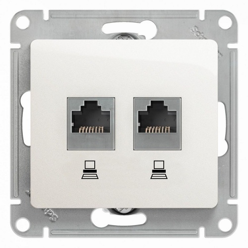    Schneider Electric Glossa GSL000185KK 2RJ45  