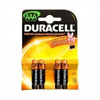 Батарейка алкалиновая Duracell Basic AAA LR03 Bl-4