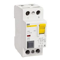 Автоматический выключатель дифференциального тока IEK ВД1-63 2P 16А 30мА