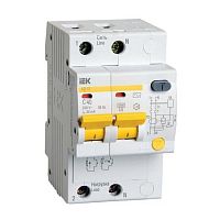 Автоматический выключатель дифференциального тока IEK АД12 2Р 25А 100мА