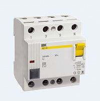 Автоматический выключатель дифференциального тока IEK ВД1-63 4P 63А 30мА