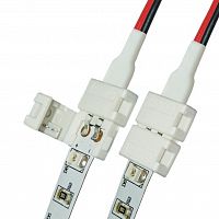 Коннектор Uniel UCX-SD2/A20-NNN White 020 Polybag для соединения светодиодных лент 3528 с блоком питания