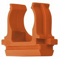 Крепеж-клипса для труб ПВХ EKF Proxima оранжевая d16 мм