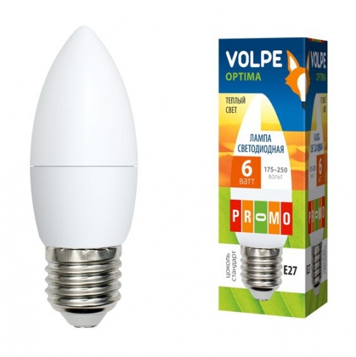   Volpe Optima LED-C37-6W/WW/E27/FR/O