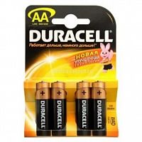 Батарейка алкалиновая Duracell Basic AA LR6 Bl-4 4 шт