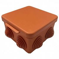 Коробка распределительная Gusi С3В108 Нг Евро оранжевая IP54 100х100х55 мм