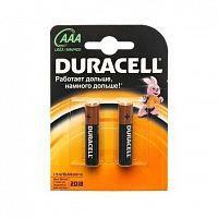 Батарейка алкалиновая Duracell Basic AAA LR03 Bl-2 2 шт