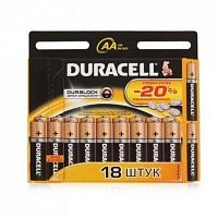 Батарейка алкалиновая Duracell Basic AAA LR03 Bl-18 18 шт