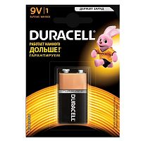 Батарейка алкалиновая Duracell Basic 9V 6LR61 Bl-1 1 шт