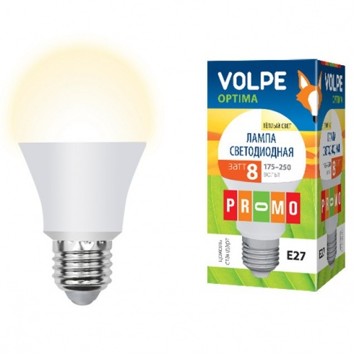   Volpe Optima LED-A60-8W/WW/E27/FR/O