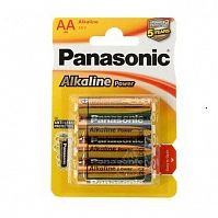   Panasonic Alkaline AA LR6 BL4 4 